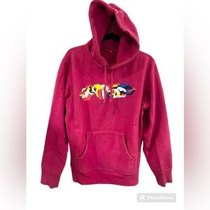 Supreme 19Aw Delta Logo Hooded Sweatshirt Hoodie M Cotton Pnk K1A34Supreme